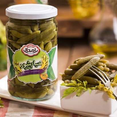 تصویر 3 از قیمت کنسرو خیارشور 770 گرمی خوشمزه ویژه بسته 9 عددی + قیمت استثنایی